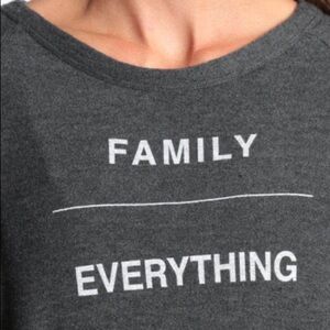 Good hYOUman Family Over Everything long sleeve top size M NWT